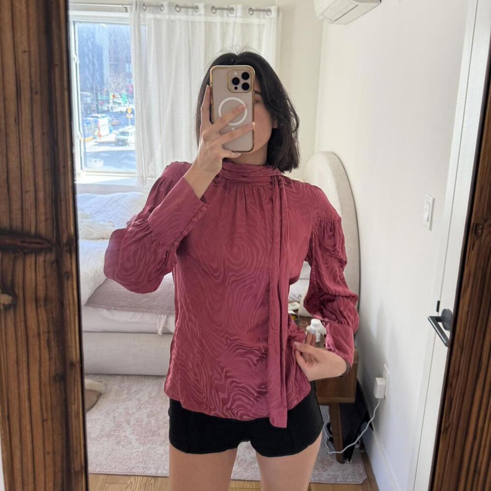 Rose Rebecca Taylor silk blouse